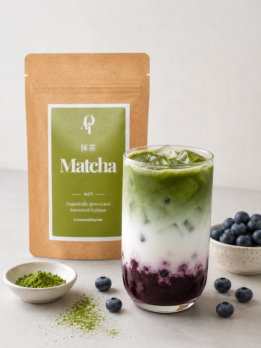 🫐 Áfonyás Matcha Latte