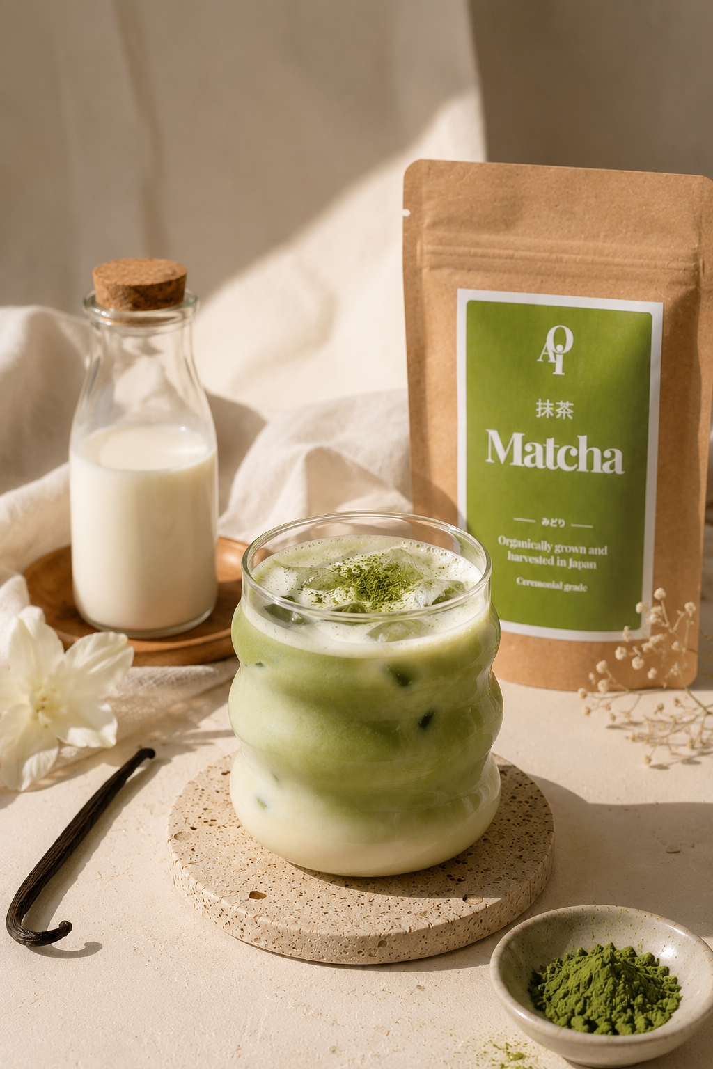 🌿 Vaníliás Matcha Latte